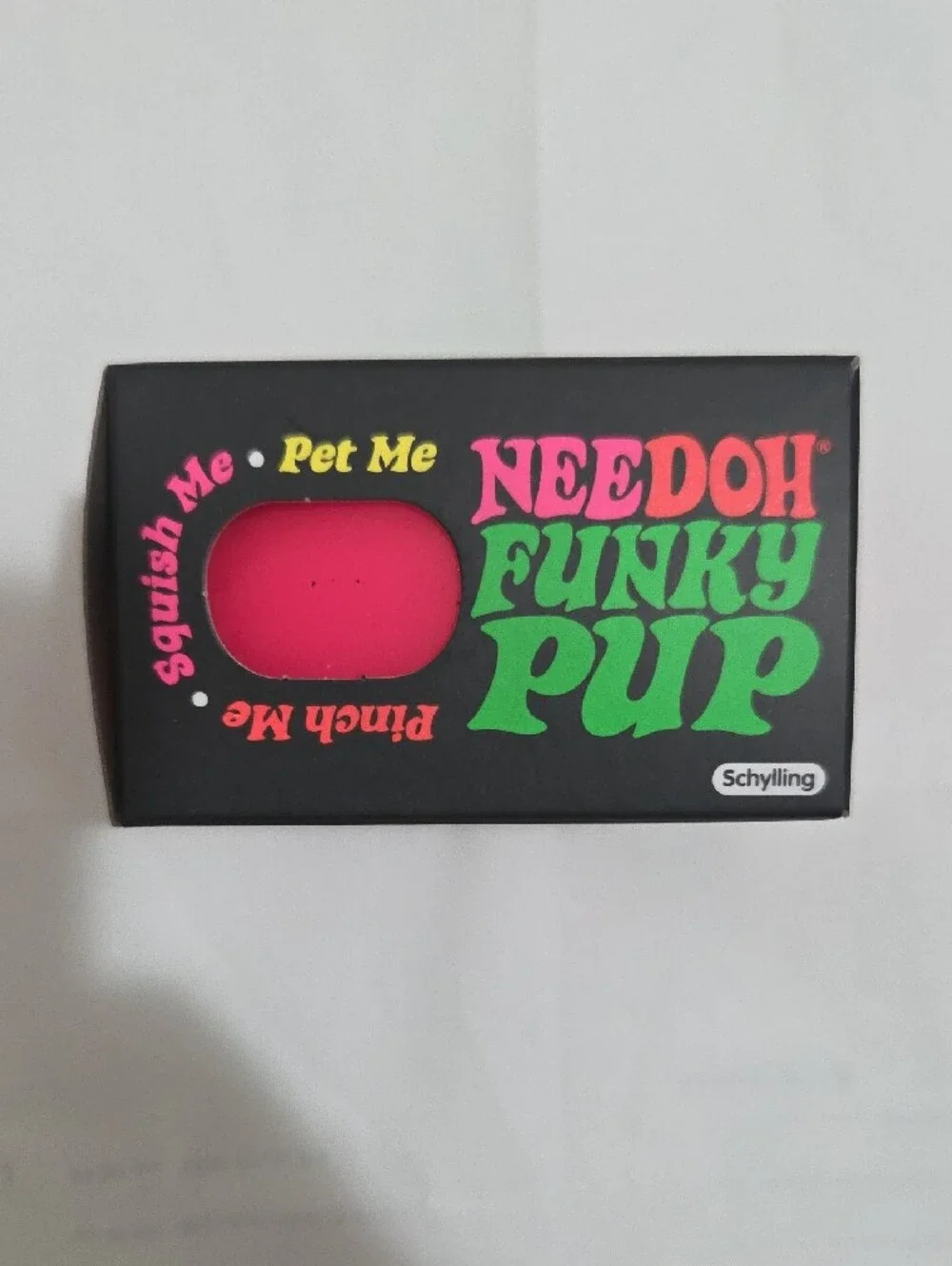 Needoh Funky Pup Neon Pink Toy Brand New In Box